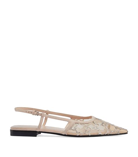 gucci ballet flats pink|gucci flat shoes women's.